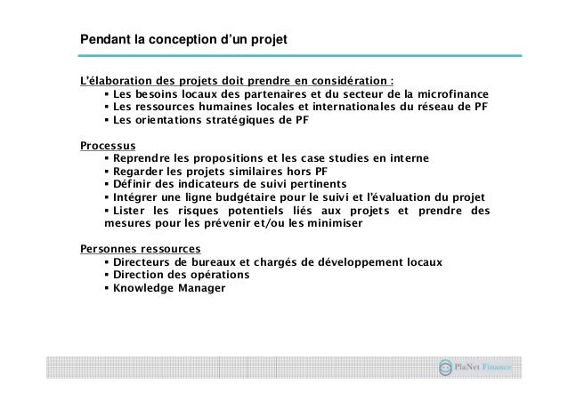 Processus de capitalisation des projets