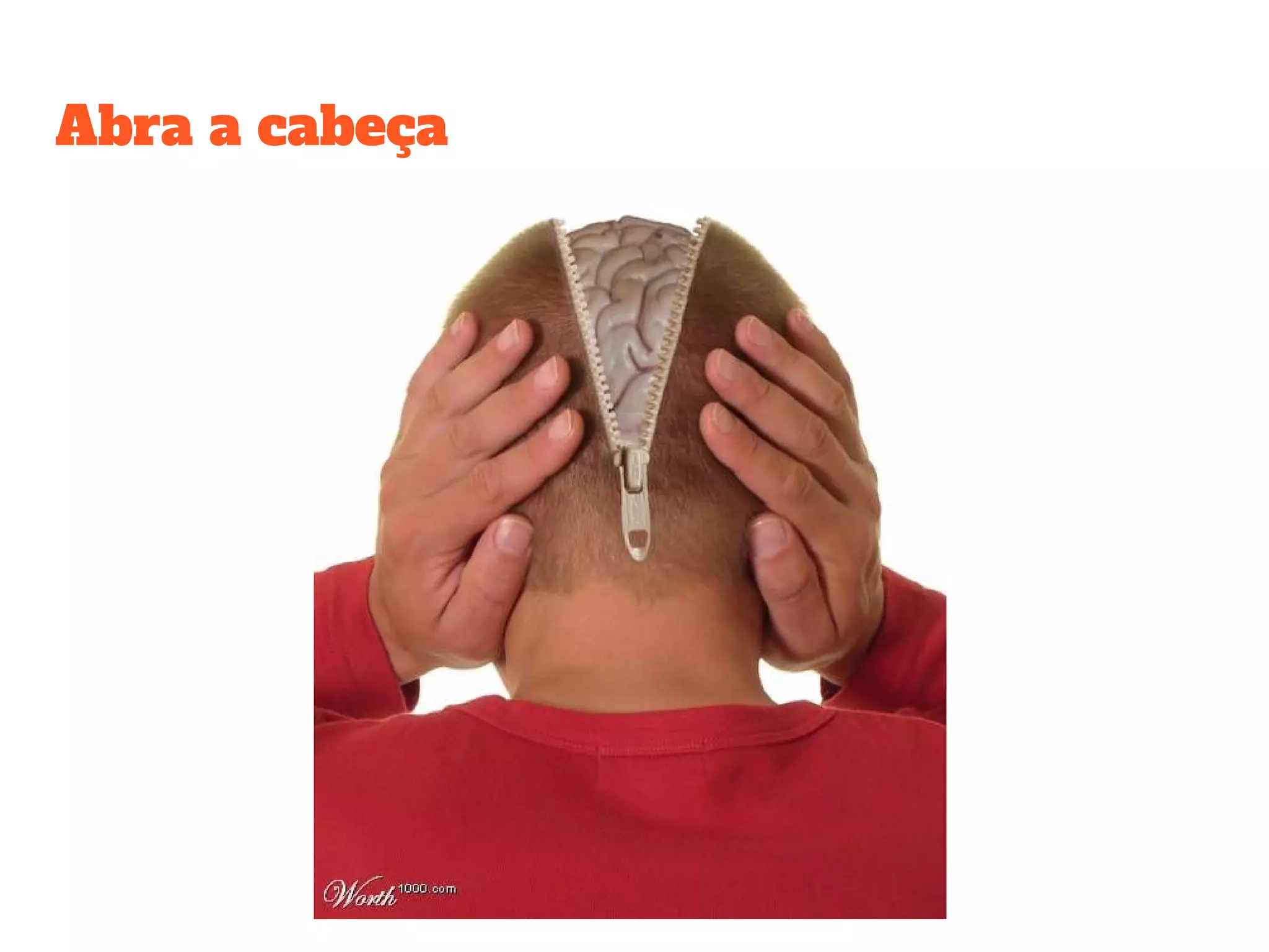 Abra a cabeça
 