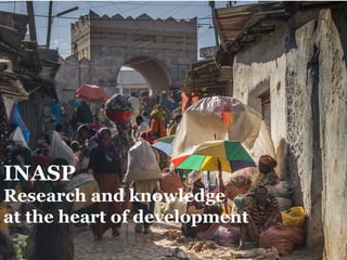 29/11/2016 2
INASP
Research and knowledge
at the heart of development
 