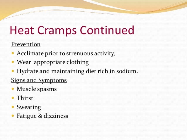 Army Heat Injuries