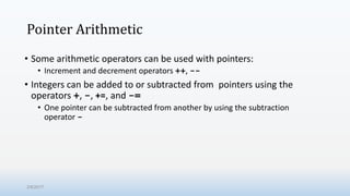 Pf cs102 programming-9 [pointers] | PPTX