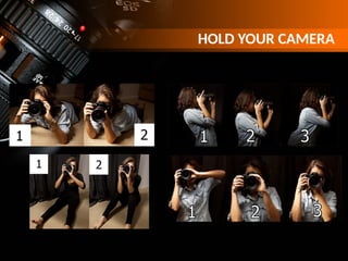 HOLD YOUR CAMERA
 