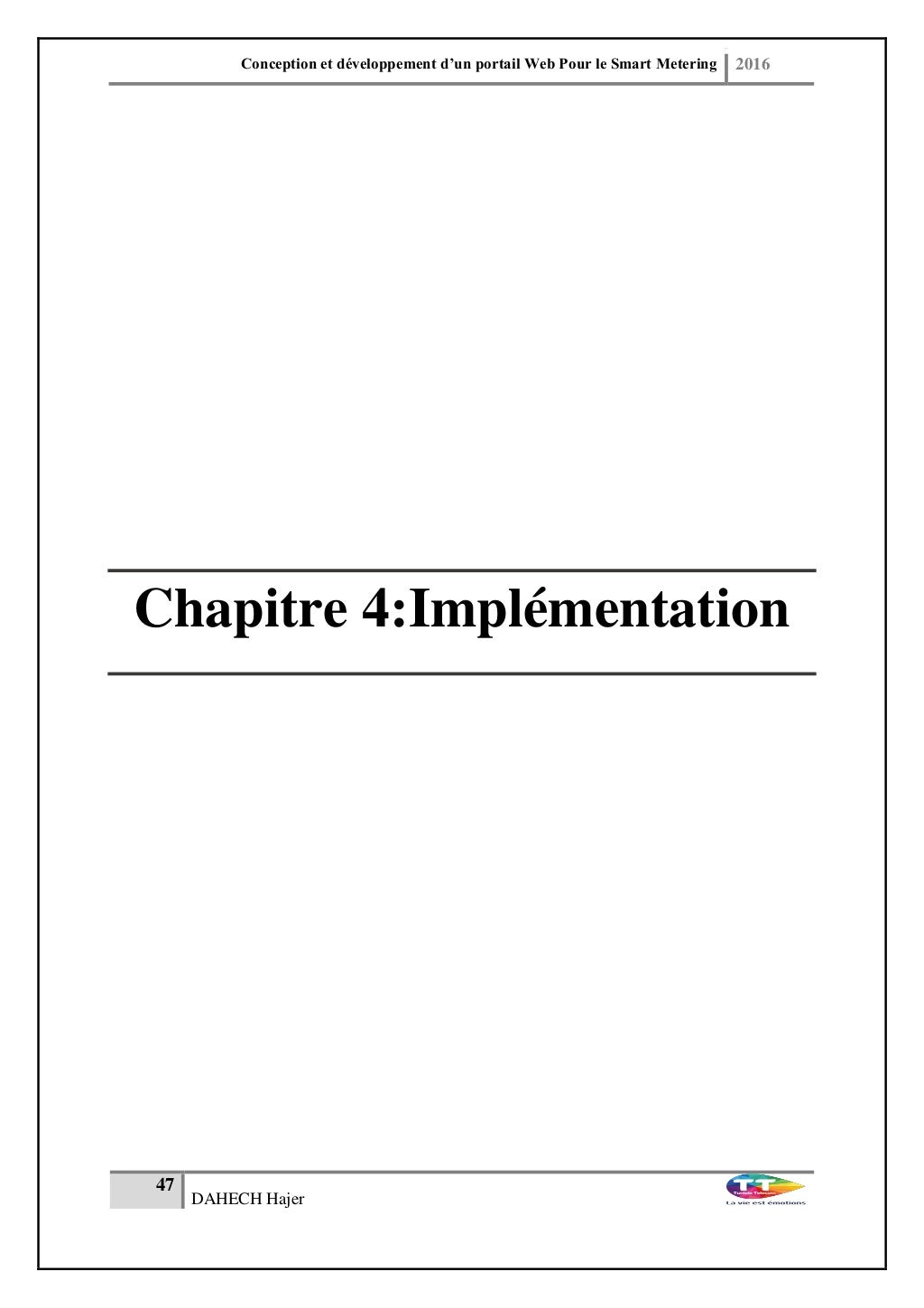 Rapport PFE "Conception et développement d'un Portail web pour le S…
