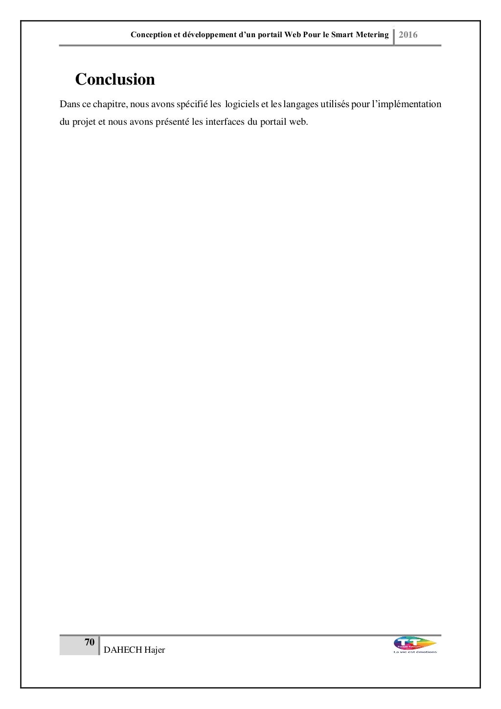 Rapport PFE "Conception et développement d'un Portail web pour le S…