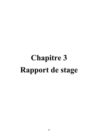 52
Chapitre 3
Rapport de stage
 