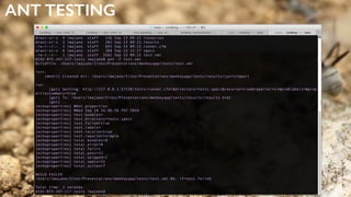 ANT TESTING
 