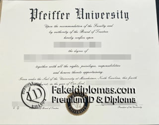 Pfeiffer University degree