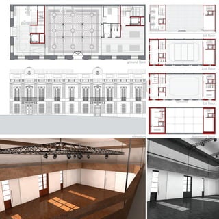 3rd ﬂoor




ground ﬂoor
                   2nd ﬂoor




                   1st ﬂoor




  elevation   basement ﬂoor
 