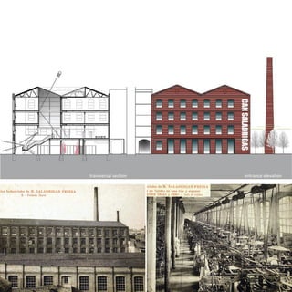 transversal section   entrance elevation
 