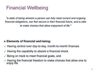 Financial Wellbeing
24
 