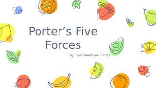 Porter’s Five
Forces
By : Suci Alwahyuni Carles
 