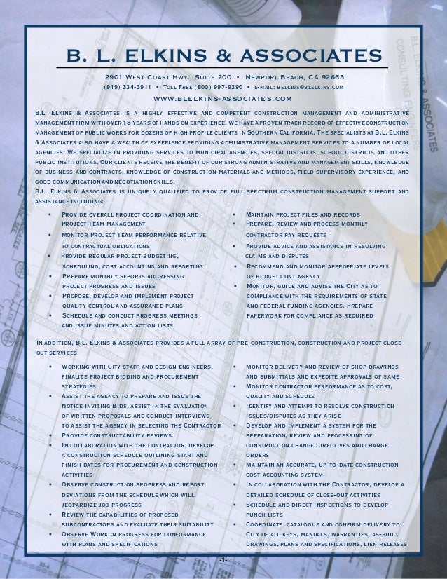 Statement of Qualifications (SOQ)