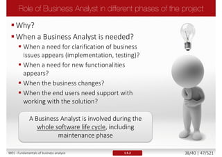 M01 - Fundamentals of business analysis 38/46 | 47/527
 