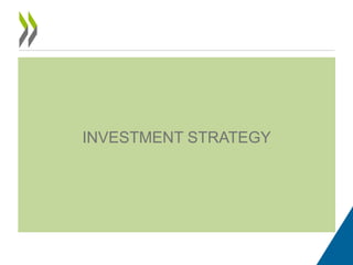 INVESTMENT STRATEGY
 