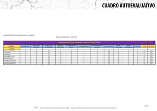 102
PFI - Cacciatore/Florez/Gobbi/López Ajuria/Medina/Nussbaumer/Russo/Sottimano
 