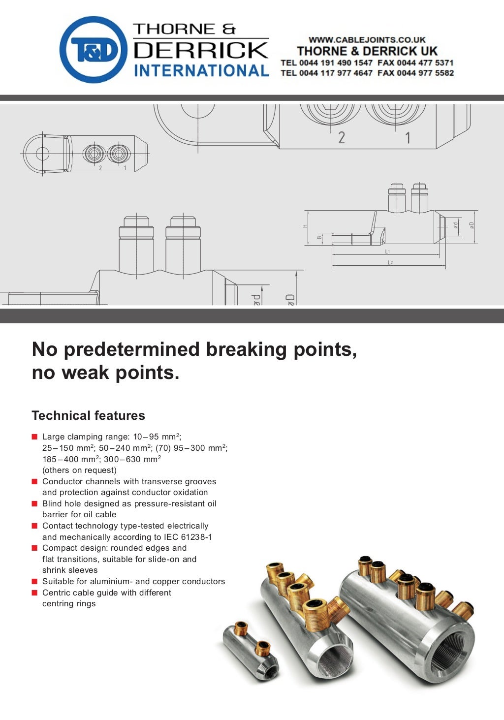 Pfisterer SICON Shear Bolt Screw Connector