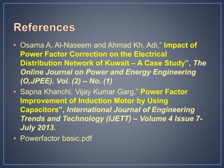 Power factor improvement