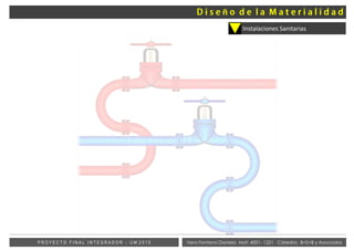 Vera Fontana Daniela Mat: 4001- 1221 Cátedra: B+S+B y AsociadosP R O Y E C T O F I N A L I N T E G R A D O R - U M 2 0 1 5
Instalaciones Sanitarias
ñ
 