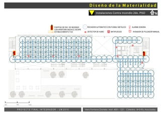 Vera Fontana Daniela Mat: 4001- 1221 Cátedra: B+S+B y AsociadosP R O Y E C T O F I N A L I N T E G R A D O R - U M 2 0 1 5
Instalaciones Contra Incendio 2do. PISO
0m 6m 12m
SUM
ROCIADOR AUTOMATICO CON FUSIBLE METALICO ALARMA SONORA
DETECTOR DE HUMO MATAFUEGOS AVISADOR DE PULSADOR MANUAL
PUERTAS DE ESC. DE INCENDIO
CON APERTURA HACIA EL ESCAPE
ESTABLECIMIENTO FIJO
N
ñ
 
