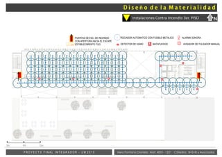 Vera Fontana Daniela Mat: 4001- 1221 Cátedra: B+S+B y AsociadosP R O Y E C T O F I N A L I N T E G R A D O R - U M 2 0 1 5
Instalaciones Contra Incendio 3er. PISO
0m 6m 12m
ROCIADOR AUTOMATICO CON FUSIBLE METALICO ALARMA SONORA
DETECTOR DE HUMO MATAFUEGOS AVISADOR DE PULSADOR MANUAL
PUERTAS DE ESC. DE INCENDIO
CON APERTURA HACIA EL ESCAPE
ESTABLECIMIENTO FIJO
N
ñ
 