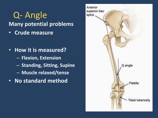 Many potential problems
• Crude measure
• How it is measured?
– Flexion, Extension
– Standing, Sitting, Supine
– Muscle re...