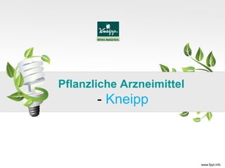 Pflanzliche Arzneimittel
       - Kneipp
 