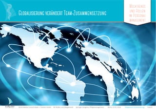 Megatrends
und Rollen
im Personal
management
Folie 8MCM Media Consult Maier + Partner GmbH HR-Rollen und Megatrends Springer Kongress Pﬂegemanagement Berlin 23.01.2016
Globalisierung verändert Team-Zusammensetzung
Megatrends
und Rollen
im Personal
management
Megatrends
und Rollen
im Personal
management
Megatrend Globalisierung
 