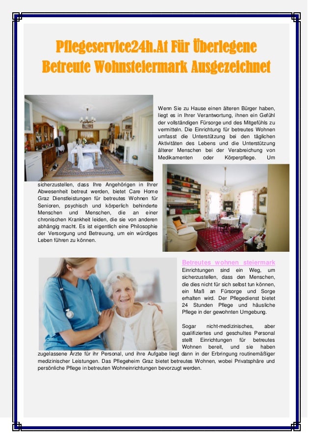 Pflegeservice24h 24 Stunden Betreuung Steiermark