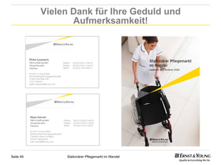 Vielen Dank für Ihre Geduld und
                  Aufmerksamkeit!




Seite 49        Stationärer Pflegemarkt im Wandel
 