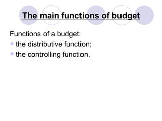 Budget Function Public Finance Management | PPT