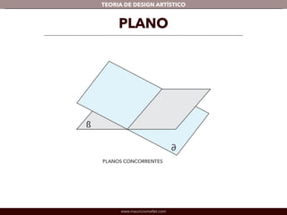 TEORIA DE DESIGN ARTÍSTICO 
PLANO 
www.mauriciomallet.com 
 