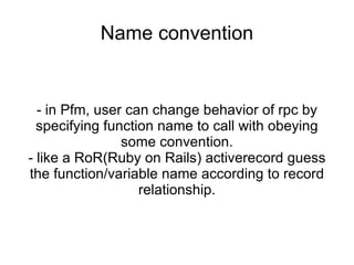 1. Send login w/account, world ID 2. Forward to master node  (duplicate login check) 5. Each servant node knows where object  Exists from object ID and consistent hash, Then request load/create query to the node.  3. If no error, master node Returns object ID. If first login, newly assigned 4. Actual authentication Performed each servant node For scaling 