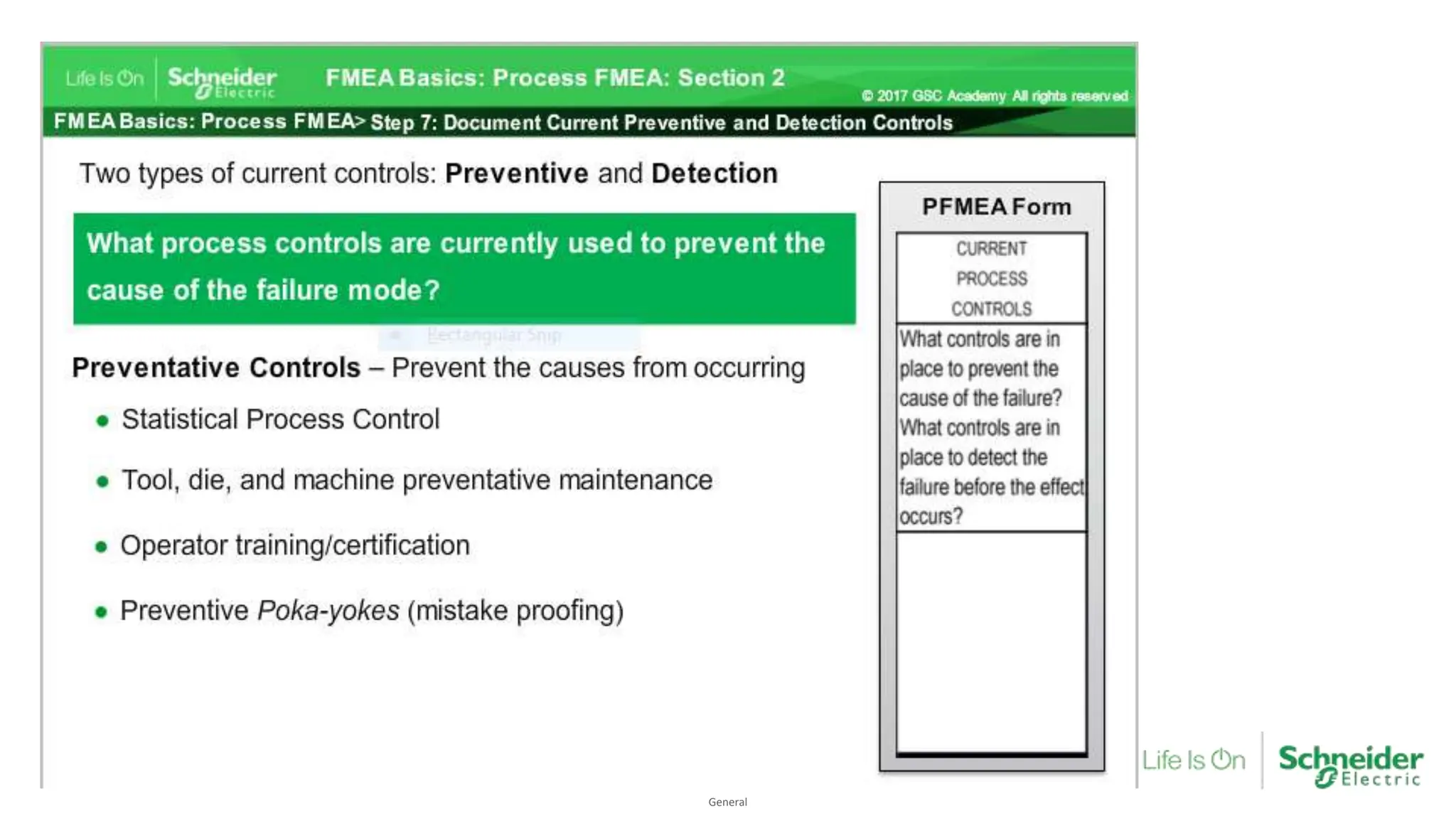 General
Confidential Property of Schneider Electric |
 