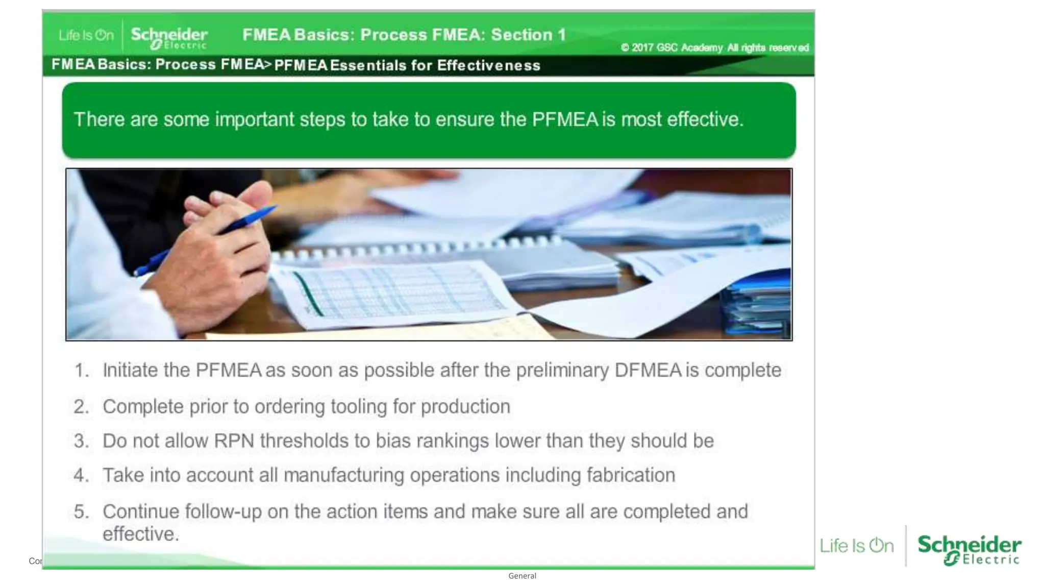 General
Confidential Property of Schneider Electric |
 