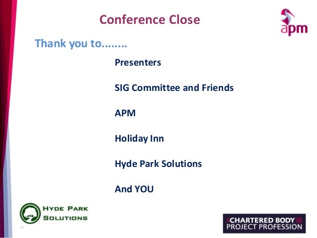 balancing your change portfolio conference 2017 introduction and close from sig chaire 11 may 2017 london 10 638