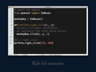 Right click automation
 