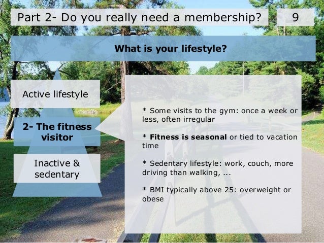 Your active lifestyle