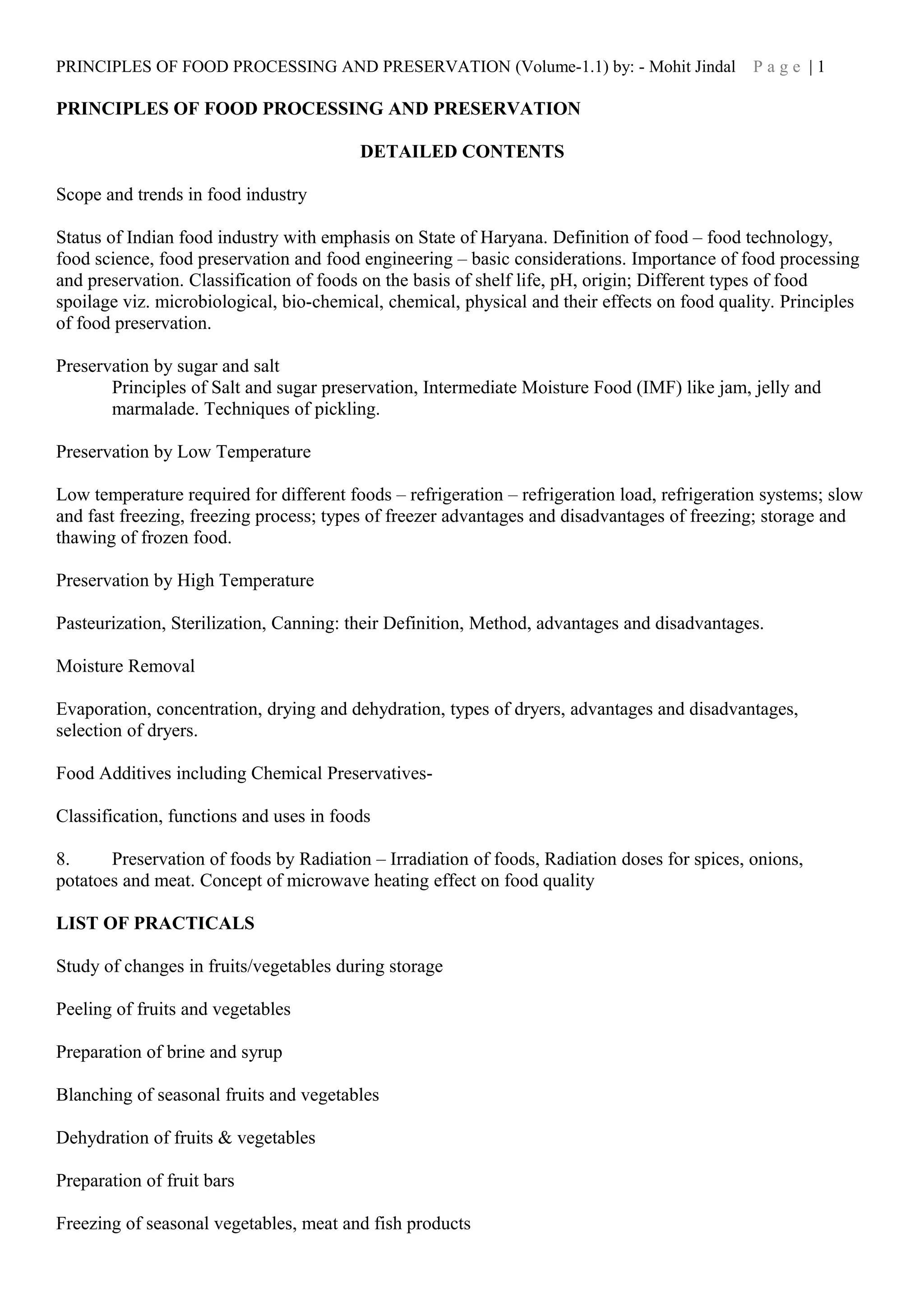 PRINCIPLES OF FOOD PROCESSING AND PRESERVATION updated PDF