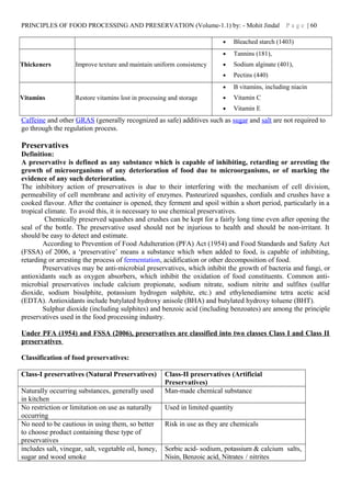 PRINCIPLES OF FOOD PROCESSING AND PRESERVATION updated | DOC