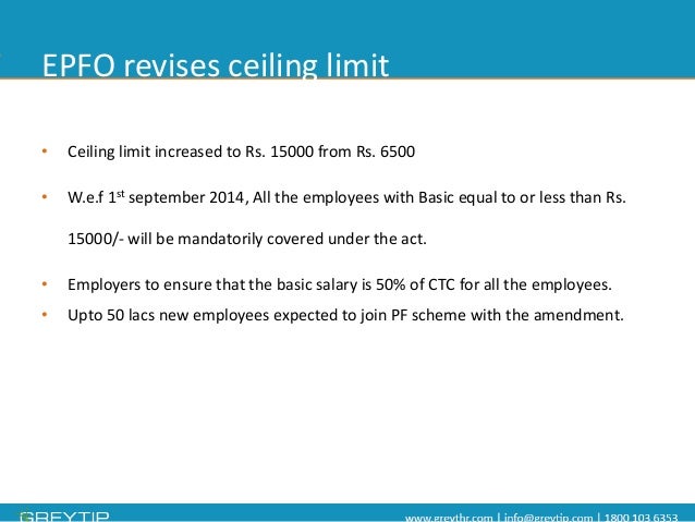 Pf Revised Wage Ceiling Limit And Its Impact