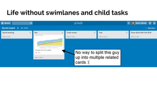 Life without swimlanes and child tasks
 