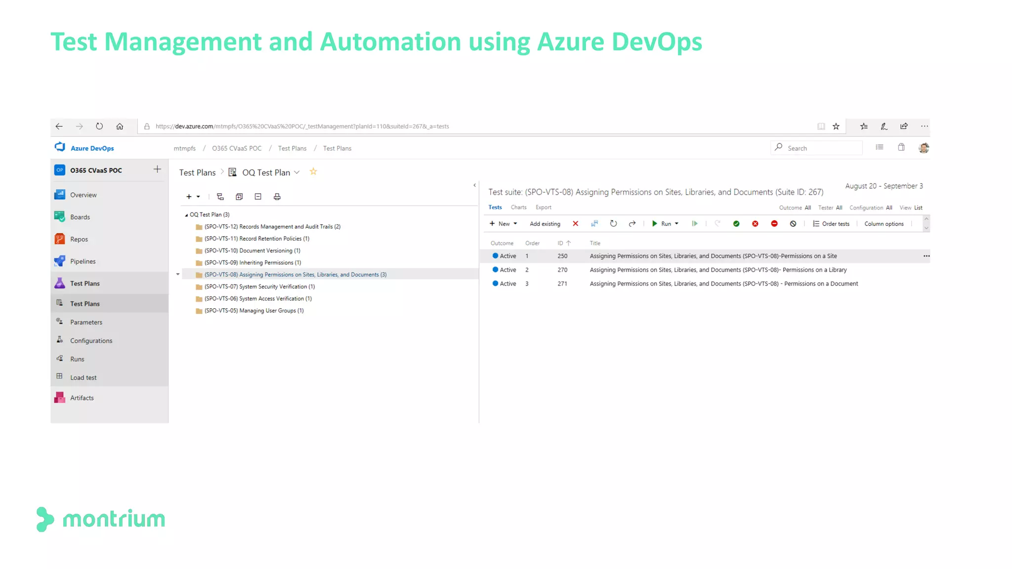 Test Management and Automation using Azure DevOps
 