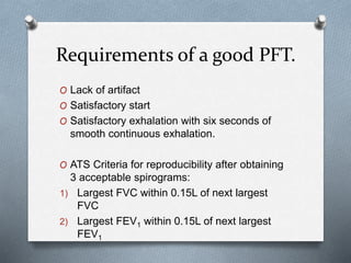 Pulmonary Function Tests | PPTX
