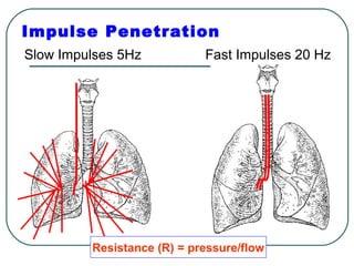 Impulse Penetration
Slow Impulses 5Hz Fast Impulses 20 Hz
Resistance (R) = pressure/flow
 