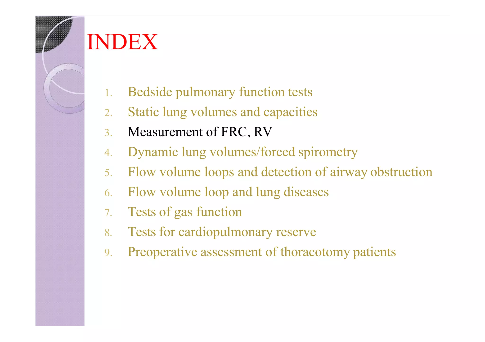 Pulmonary function tests | PPTX