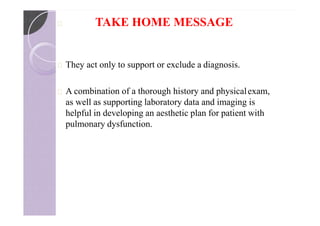 Pulmonary function tests | PPTX
