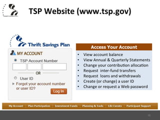 Tsp Thrift Savings Plan Review | PPT