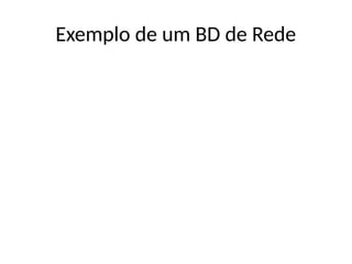 Exemplo de um BD de Rede
 
