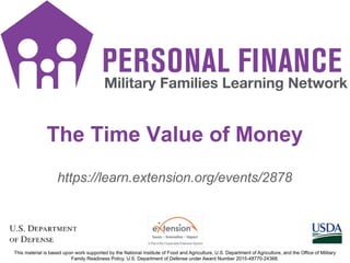 PF SMS iconsPF SMS icons
1
https://learn.extension.org/events/2878
The Time Value of Money
 