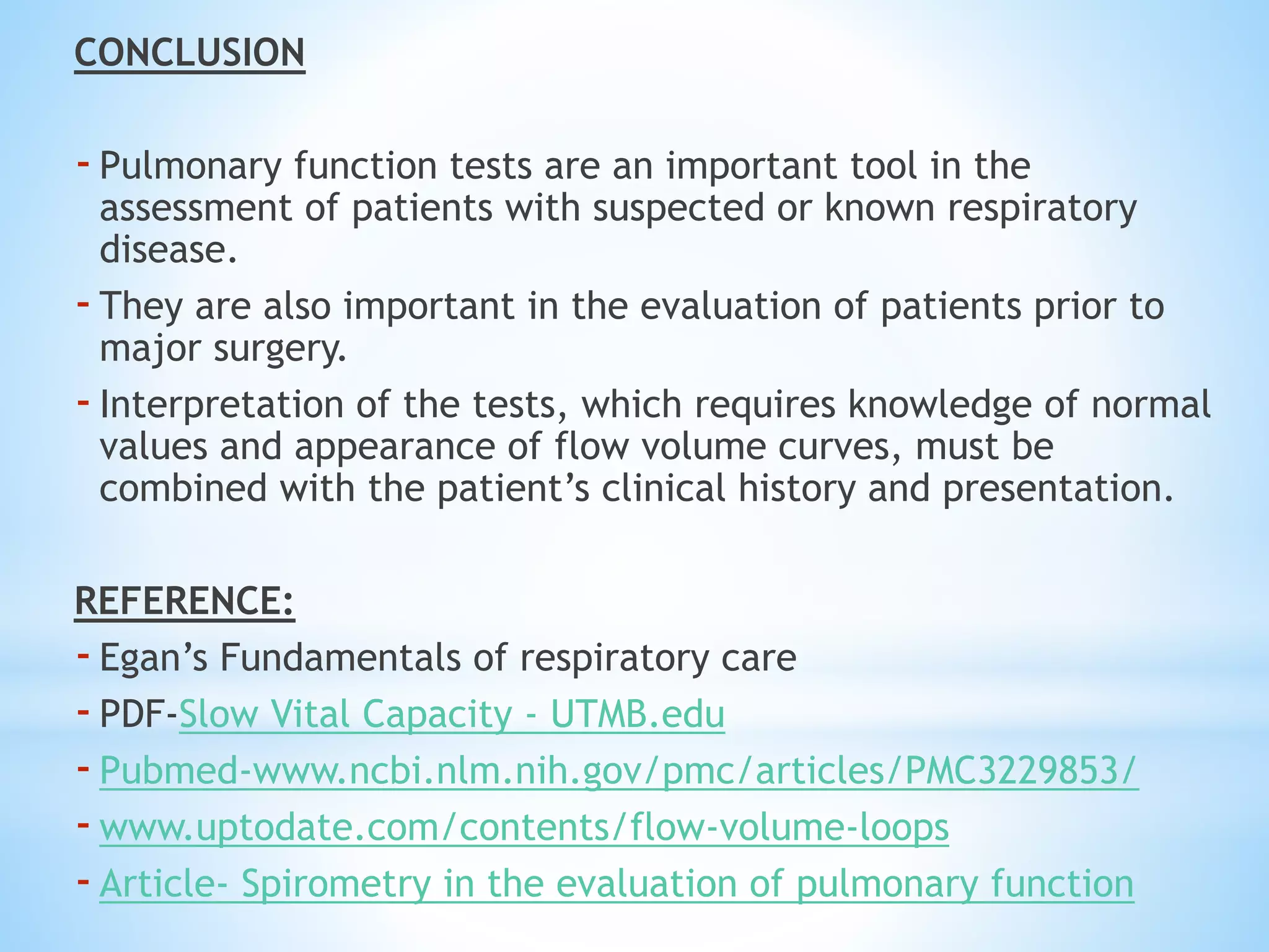 Pulmonary Function Test ppt | PPTX